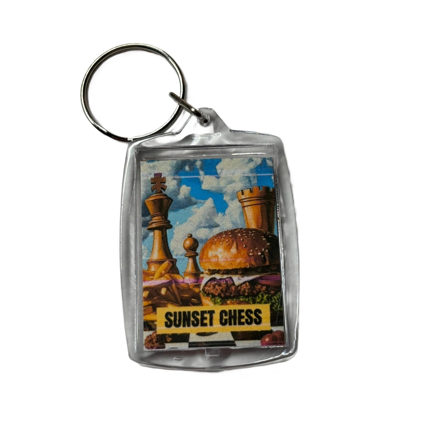 Deluxe Meal - Chess  Photo Keychain