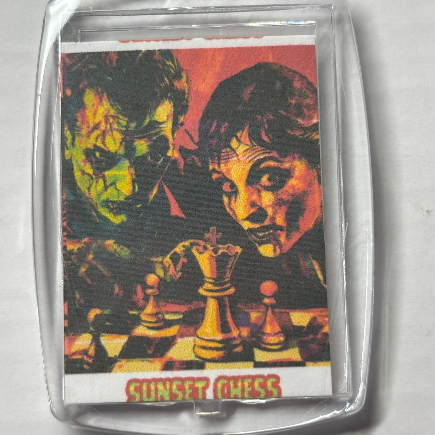 Horror Couple - Chess  Photo Keychain