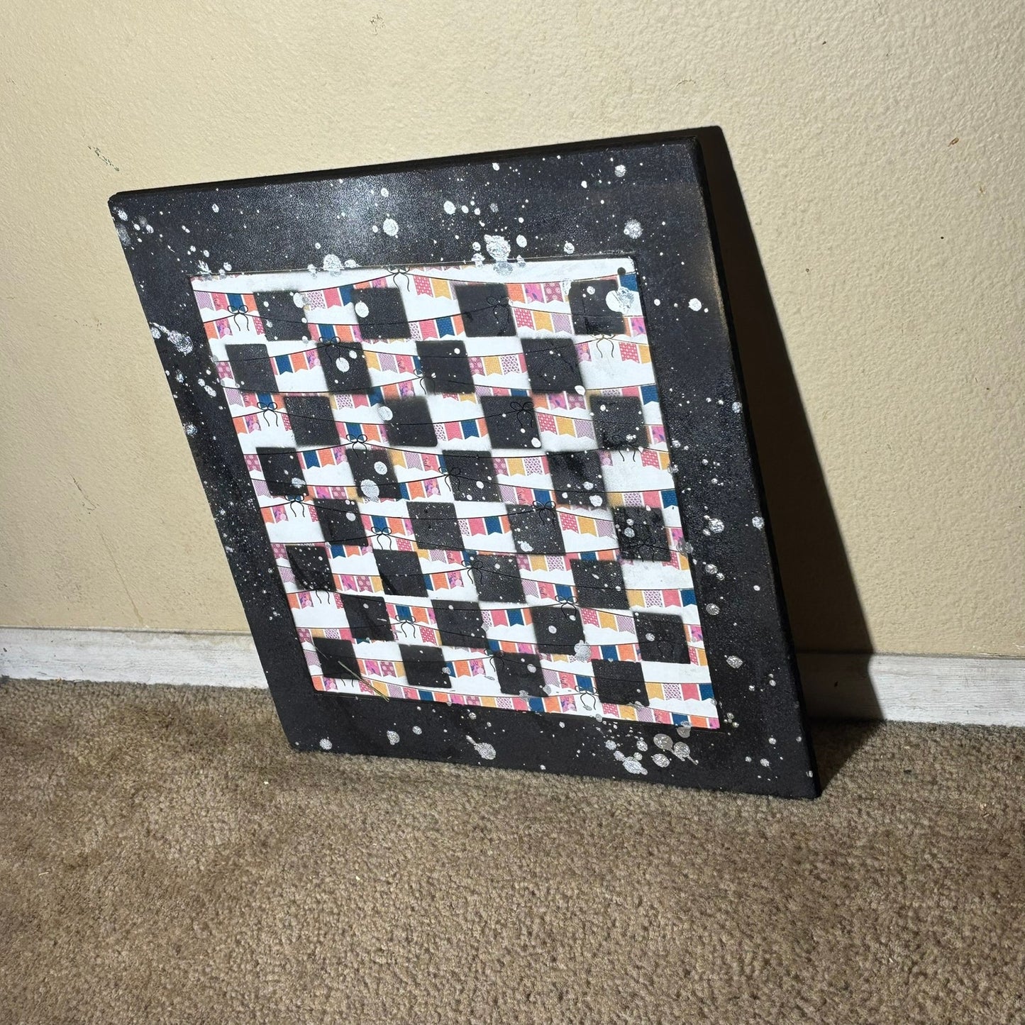 Colorful Flags - Large Scrapbook Chess Board
