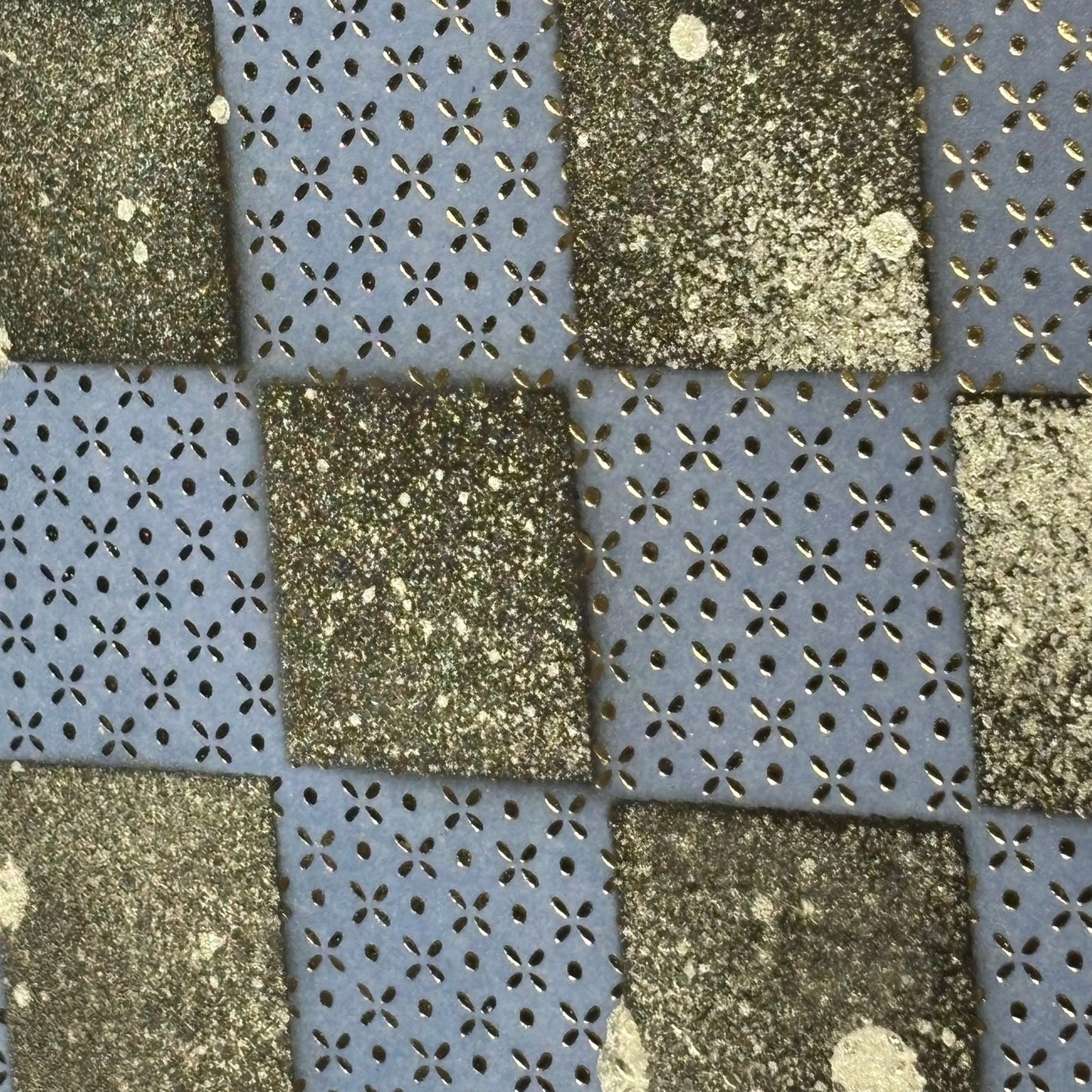 Blue Gold Foil - Scrapbook Chess Board