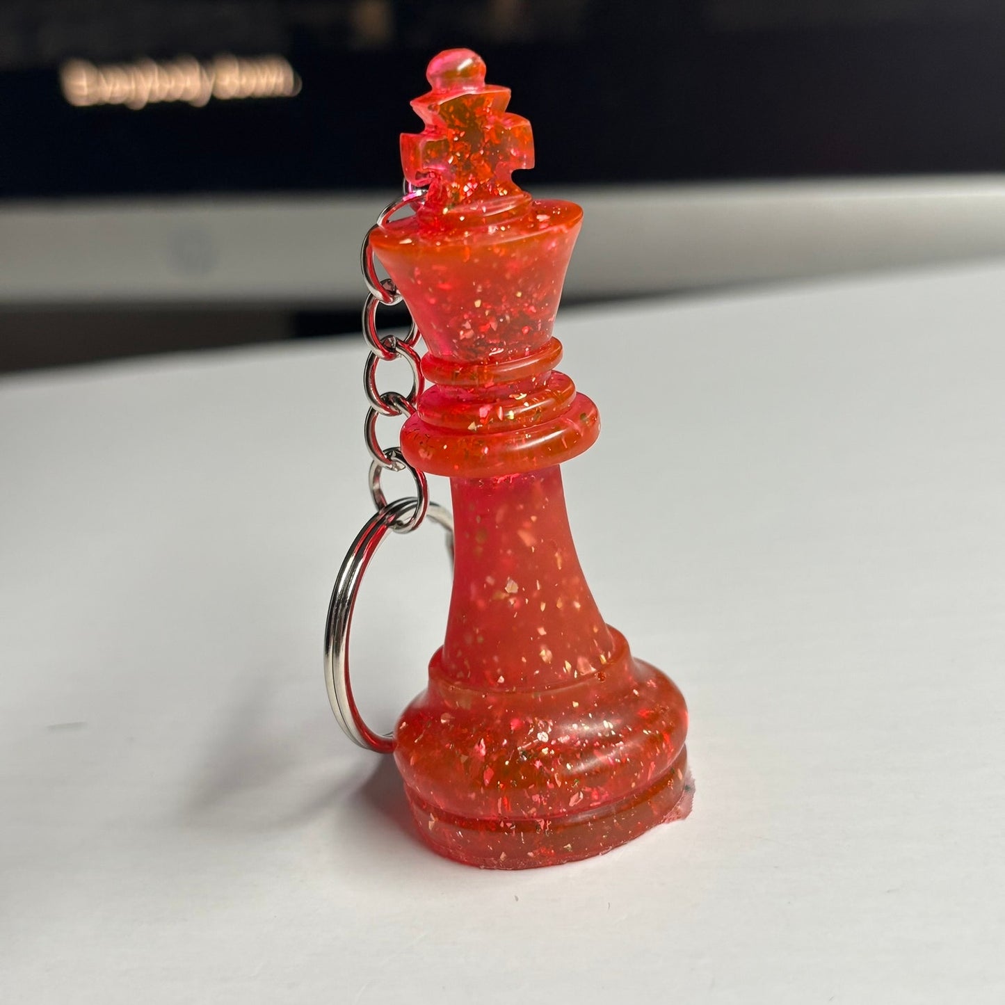 Red Royal King - Handmade Resin Keychain