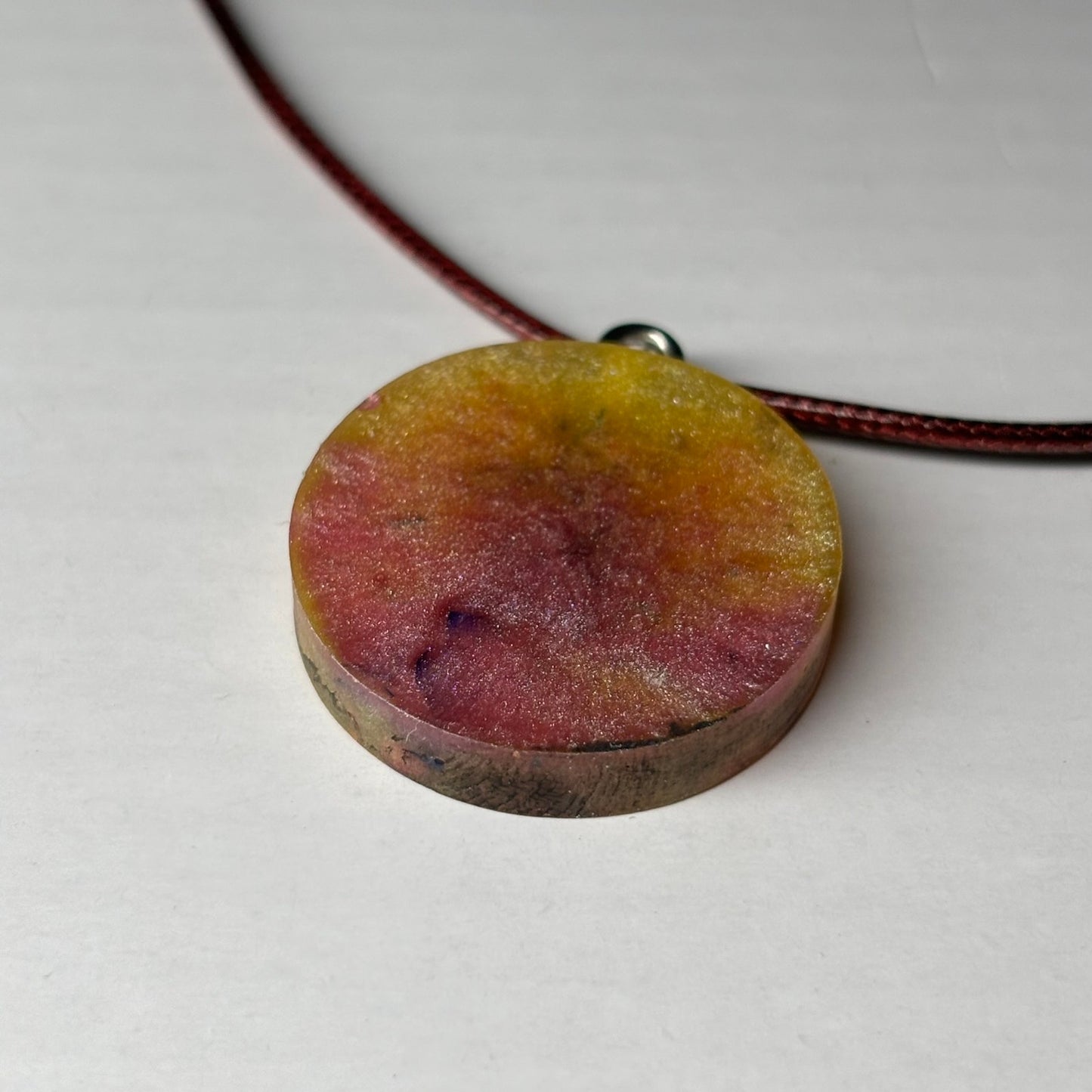 Dark Crystal Bishop - Handmade Resin Chess Necklace