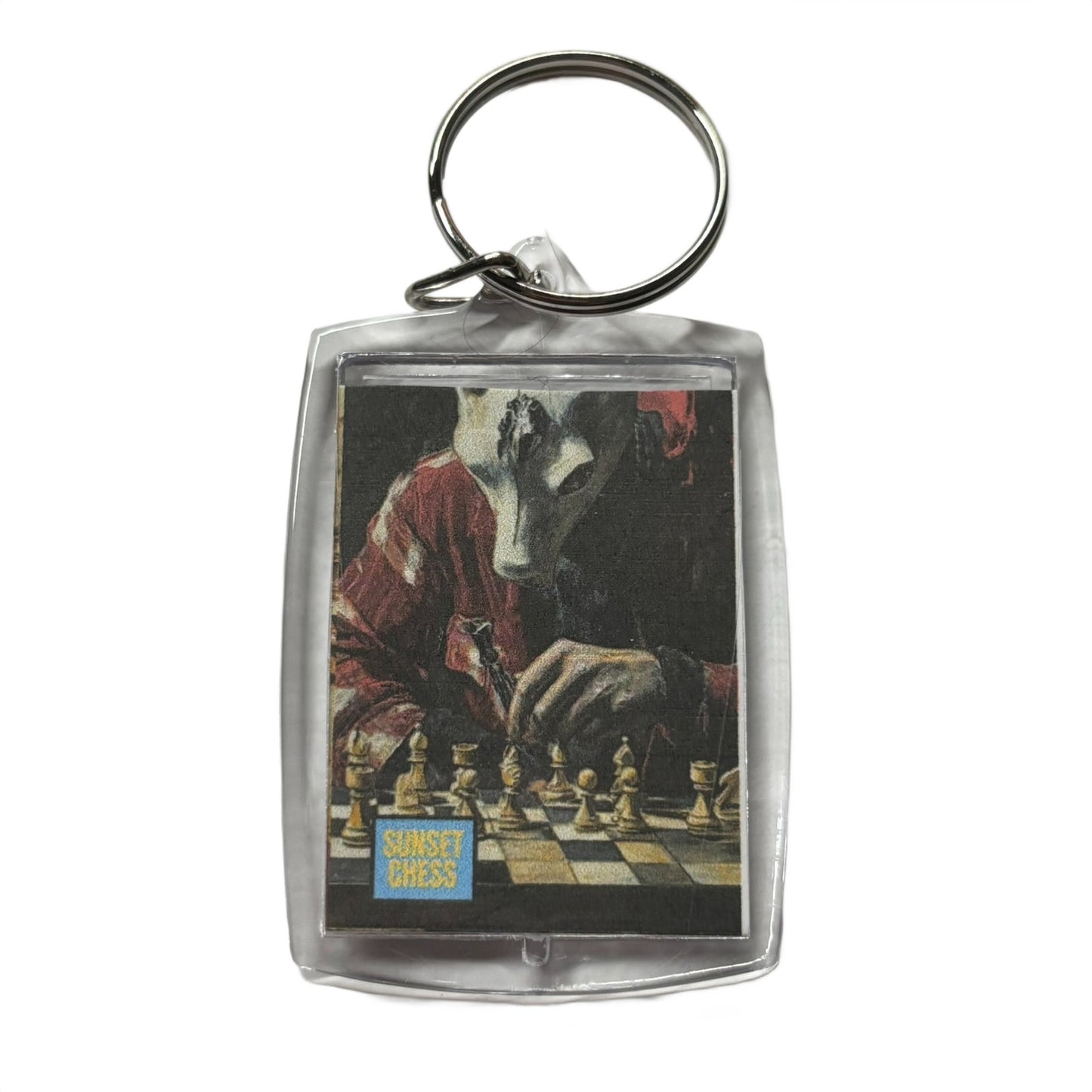 White Mask - Chess  Photo Keychain