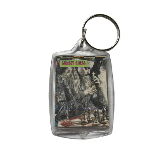 Silent Girl - Chess  Photo Keychain