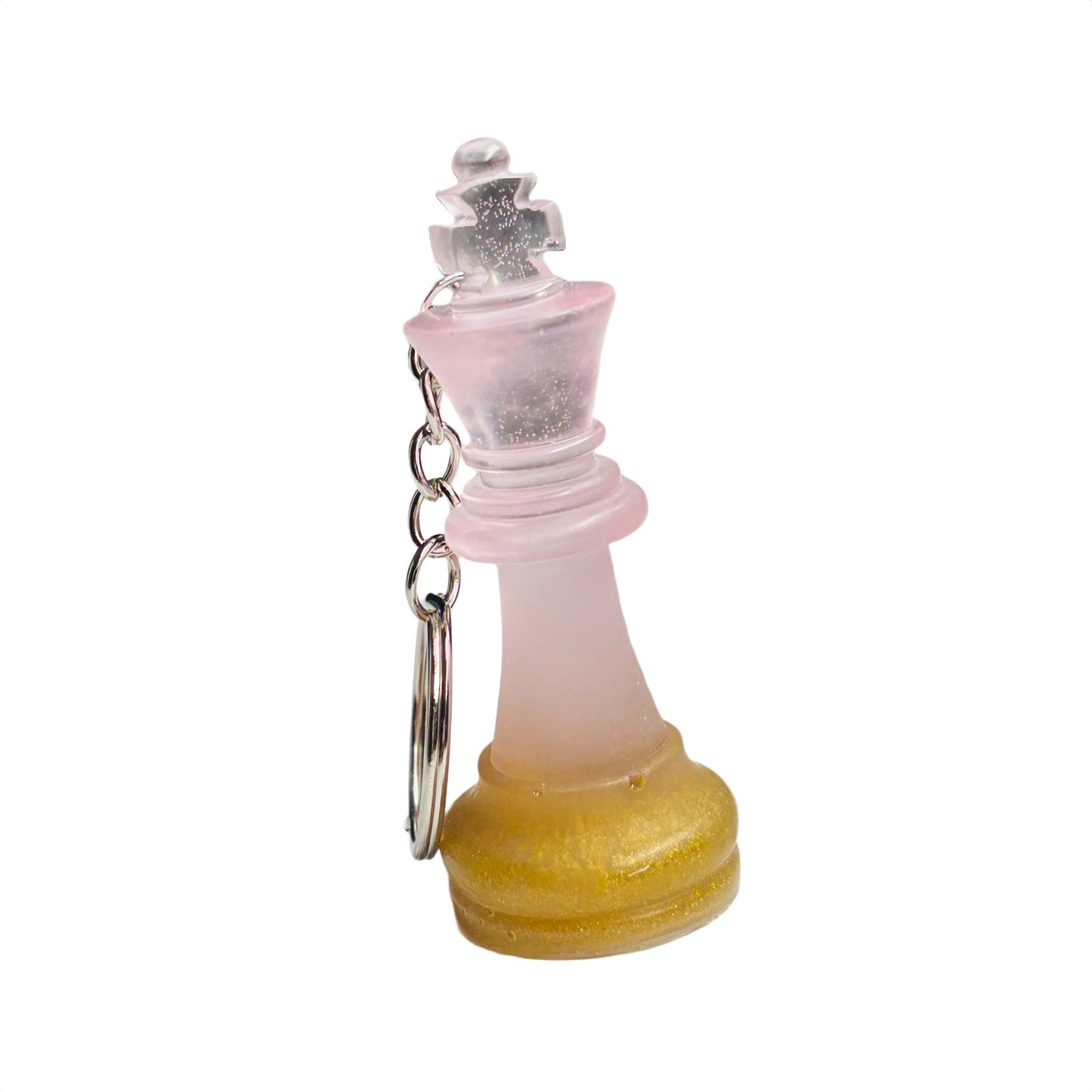 Splendid Pink King - Handmade Resin Keychain