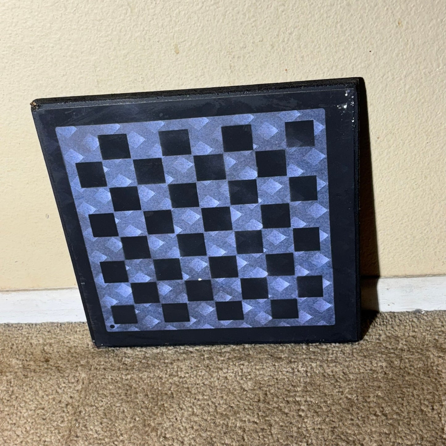 Slick Blue - Scrapbook Chess Board