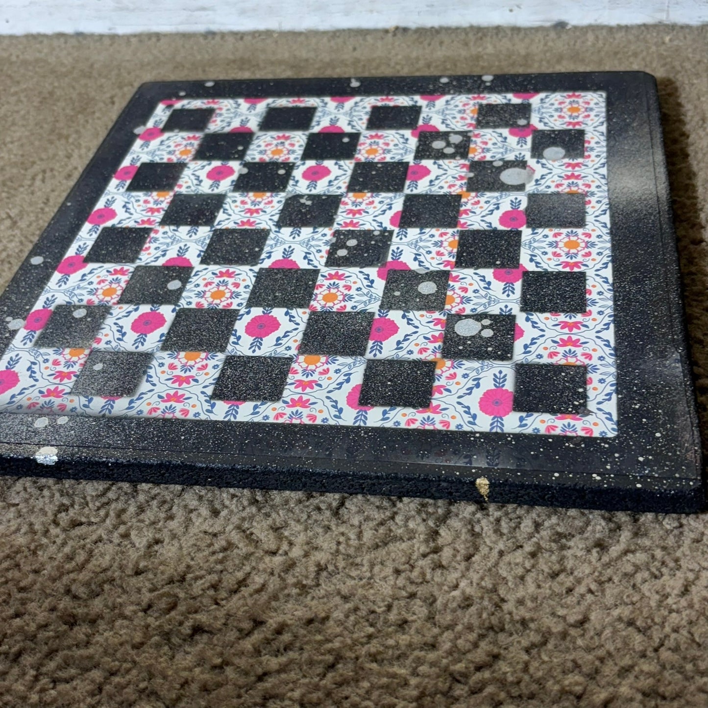 Vintage Pattern - Scrapbook Chess Board