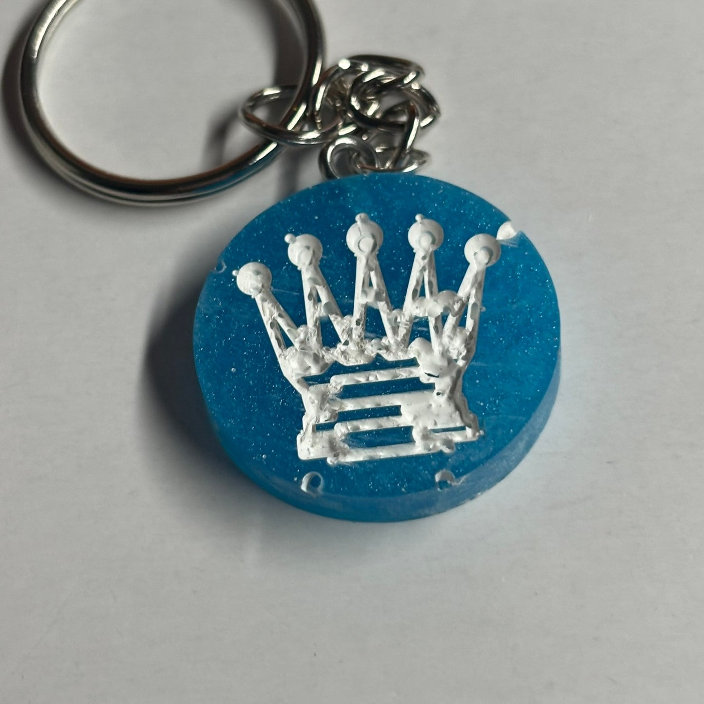 Blue Queen - Handmade Resin Keychain