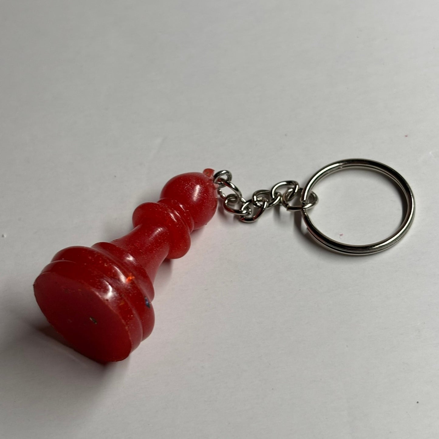 Cherry Red Bishop - Handmade Resin Keychain