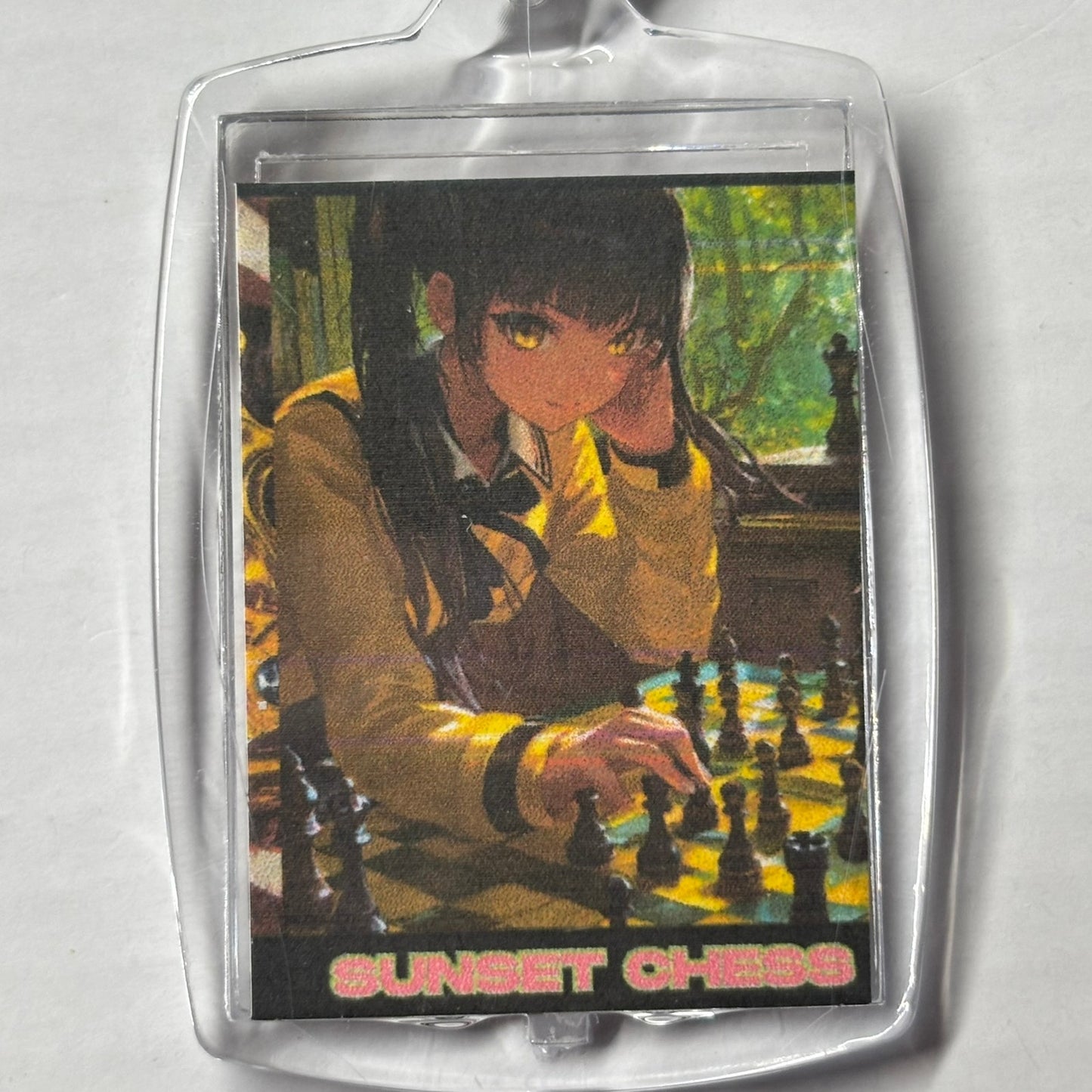 School Girl - Chess  Photo Keychain