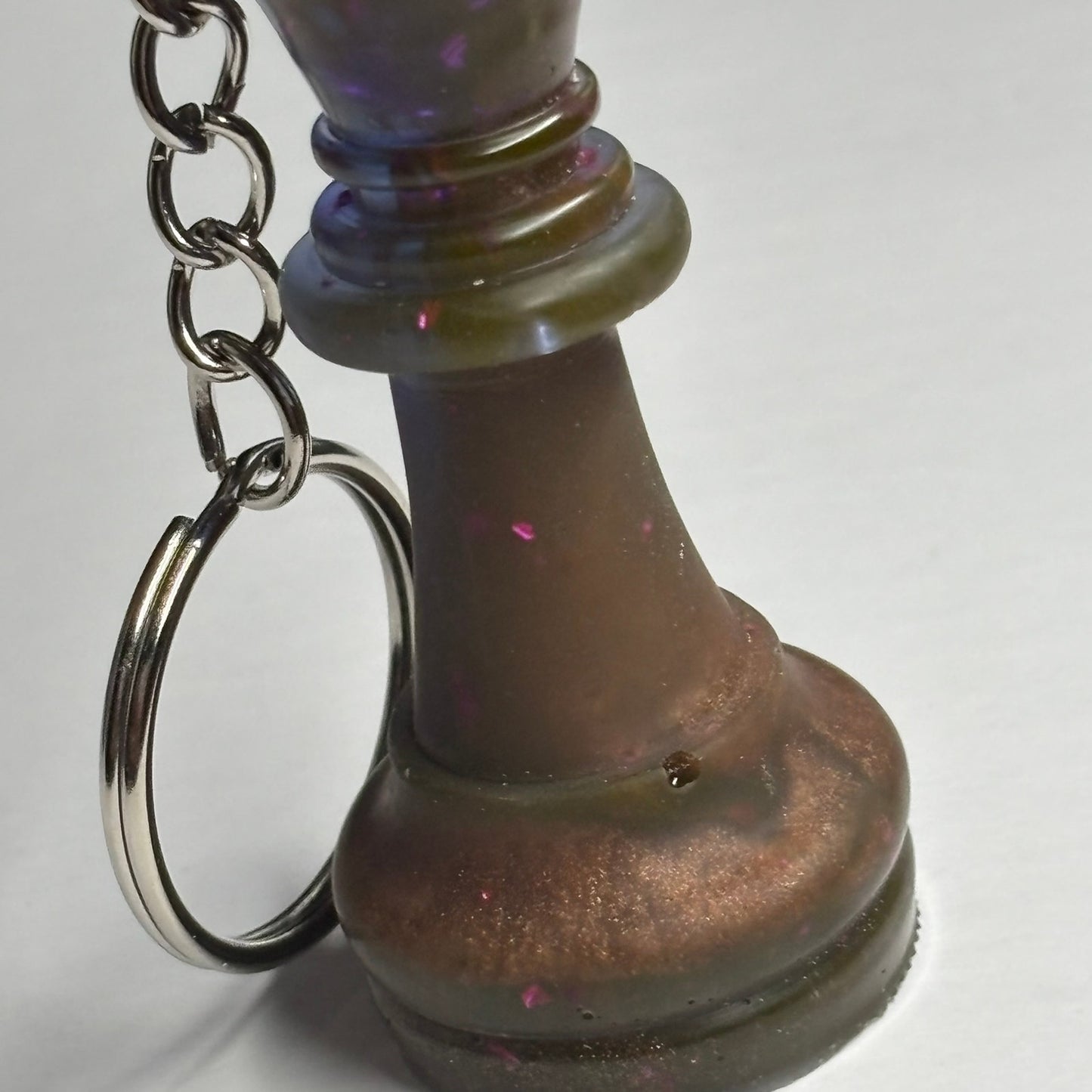 Brown Blue Hazed King - Handmade Resin Keychain