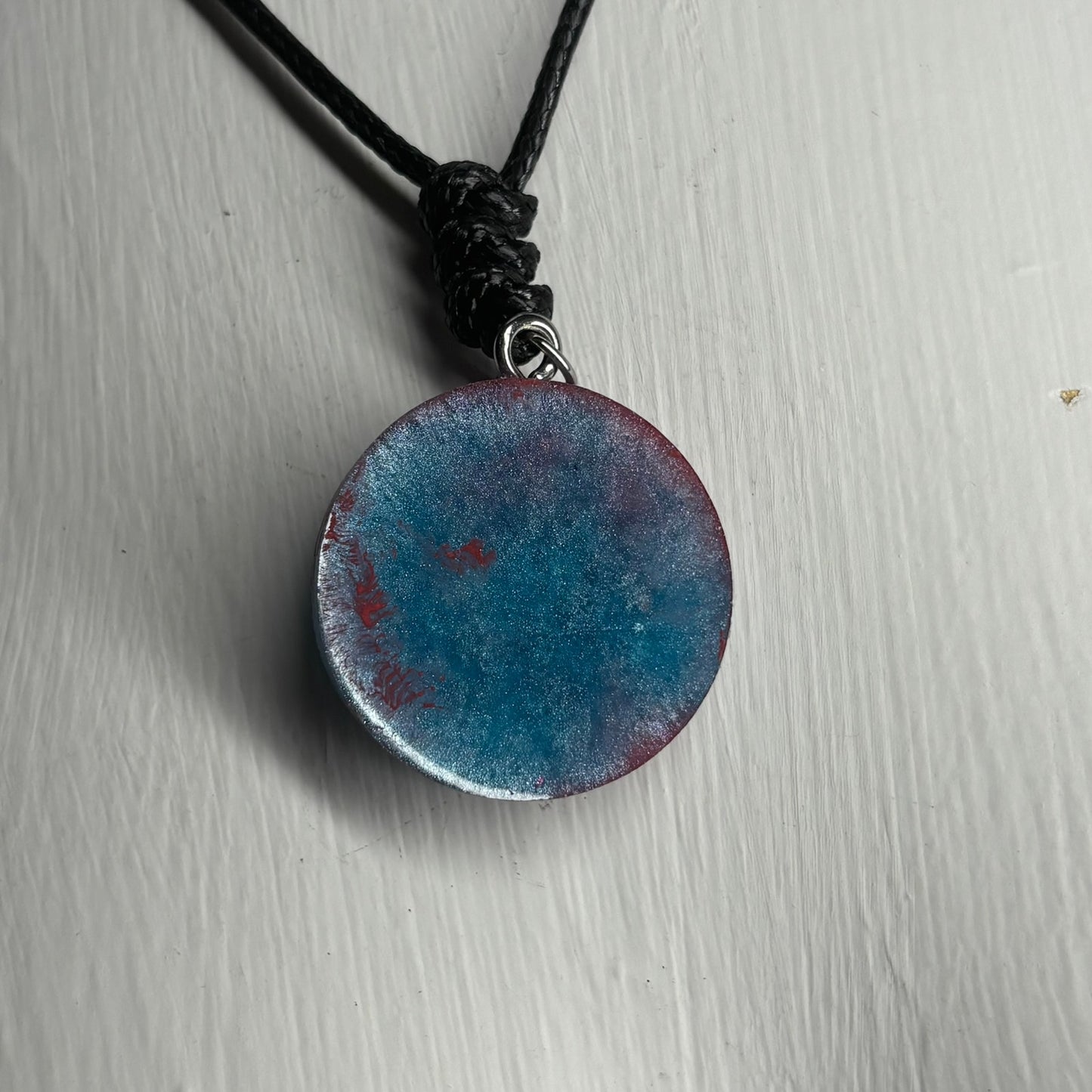 Blur Red Rook - Handmade Resin Chess Necklace