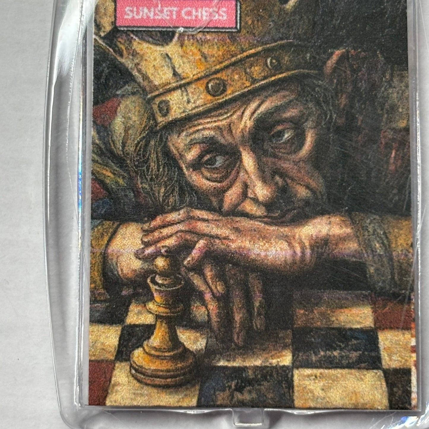 Depressed King - Chess  Photo Keychain
