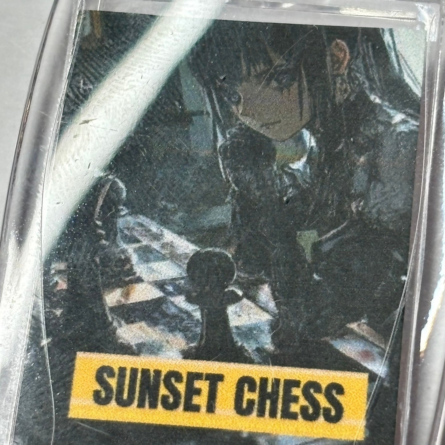 Anime Girl - Chess  Photo Keychain