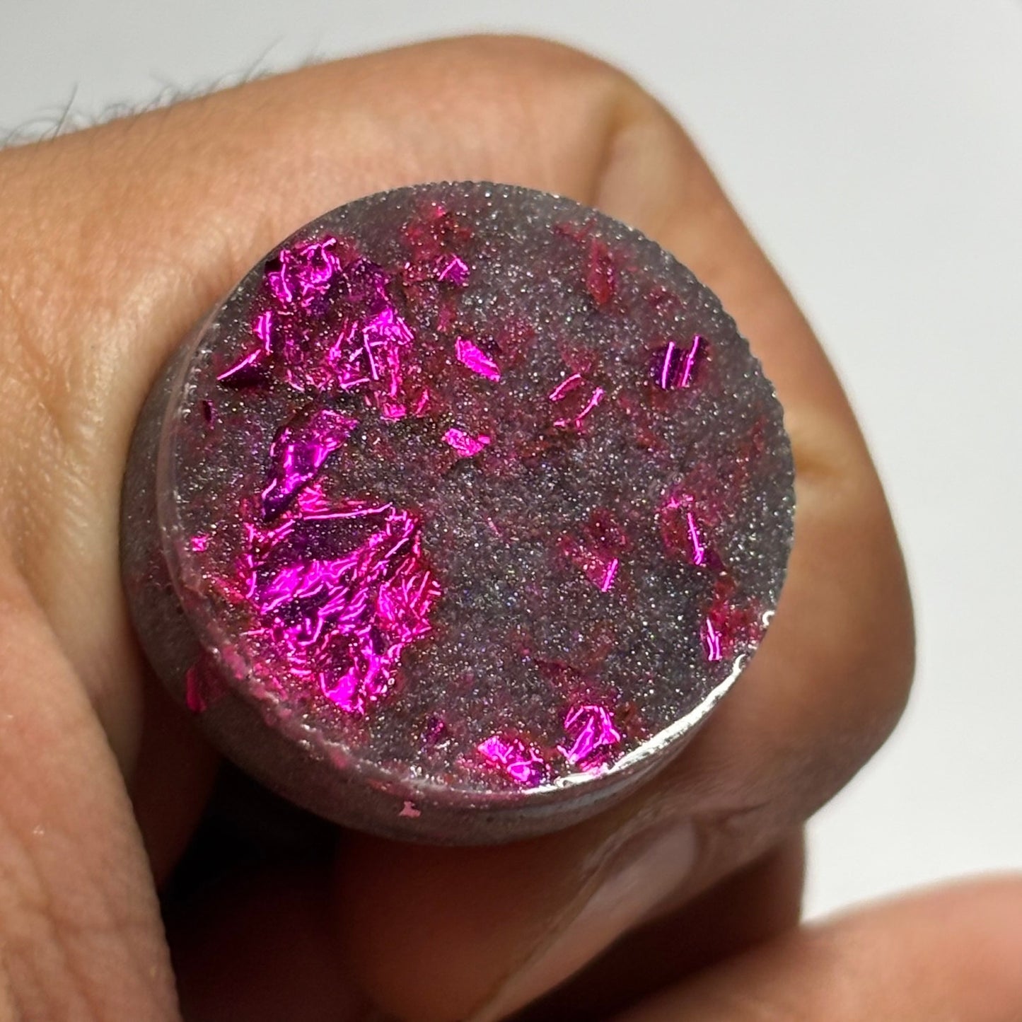 Purple Sparkle Bishop - Handmade Resin Keychain