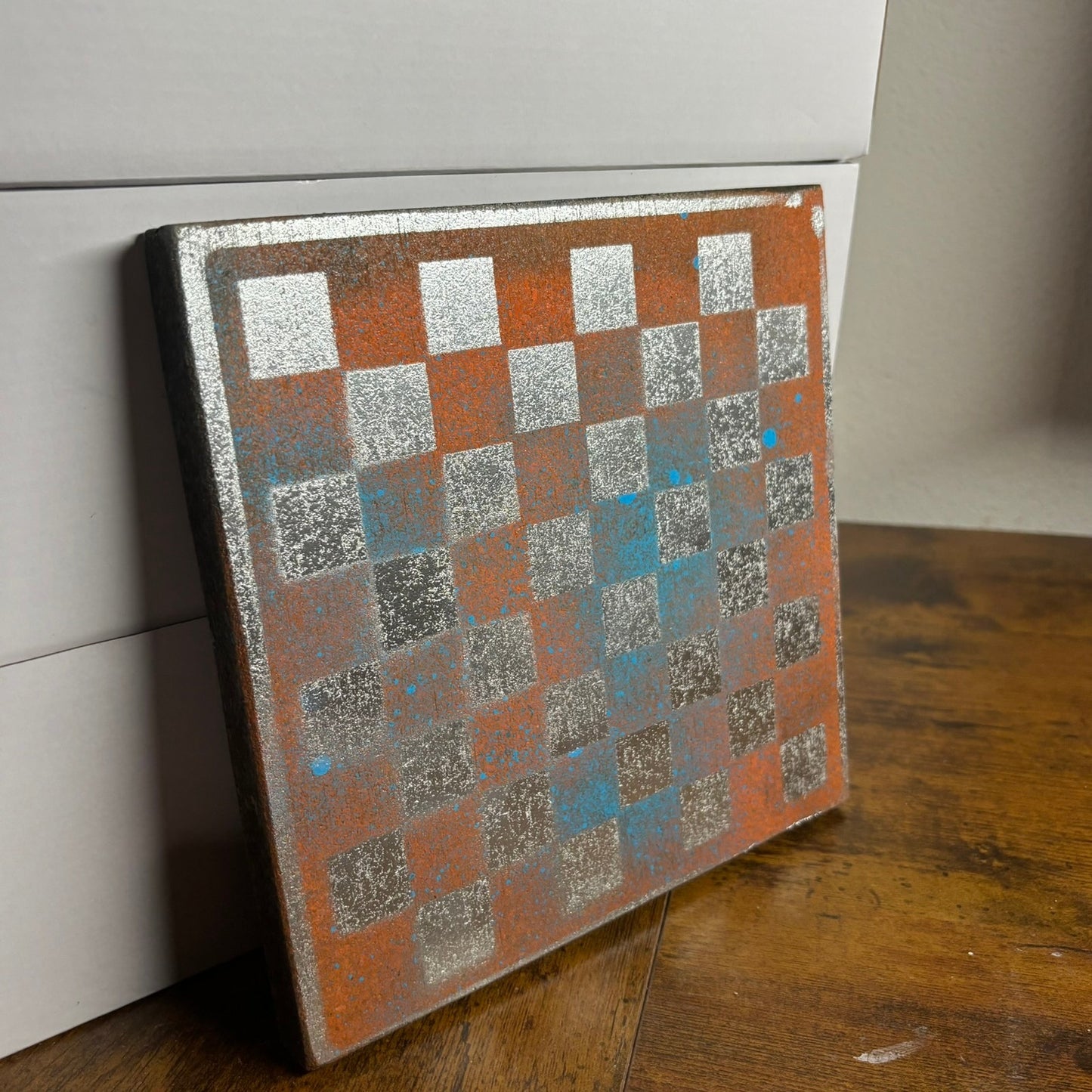 Miami Chrome - Painted Double Sided Chess Board
