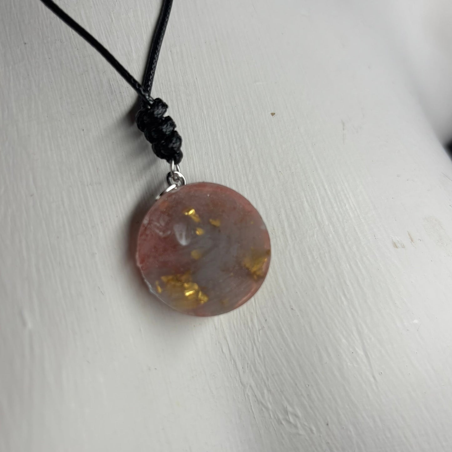 Classic Pink Knight - Handmade Resin Chess Necklace