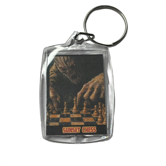 Play With Anger - Chess  Photo Keychain