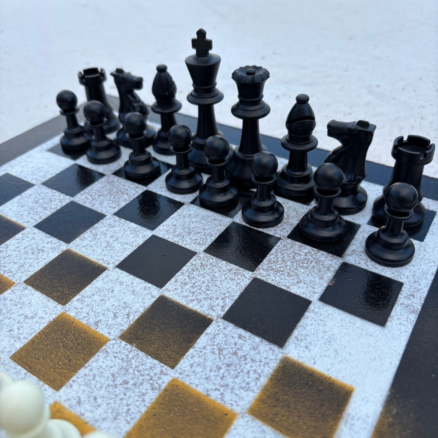 Steelers Yellow/Gold/Black - Painted Chess Set