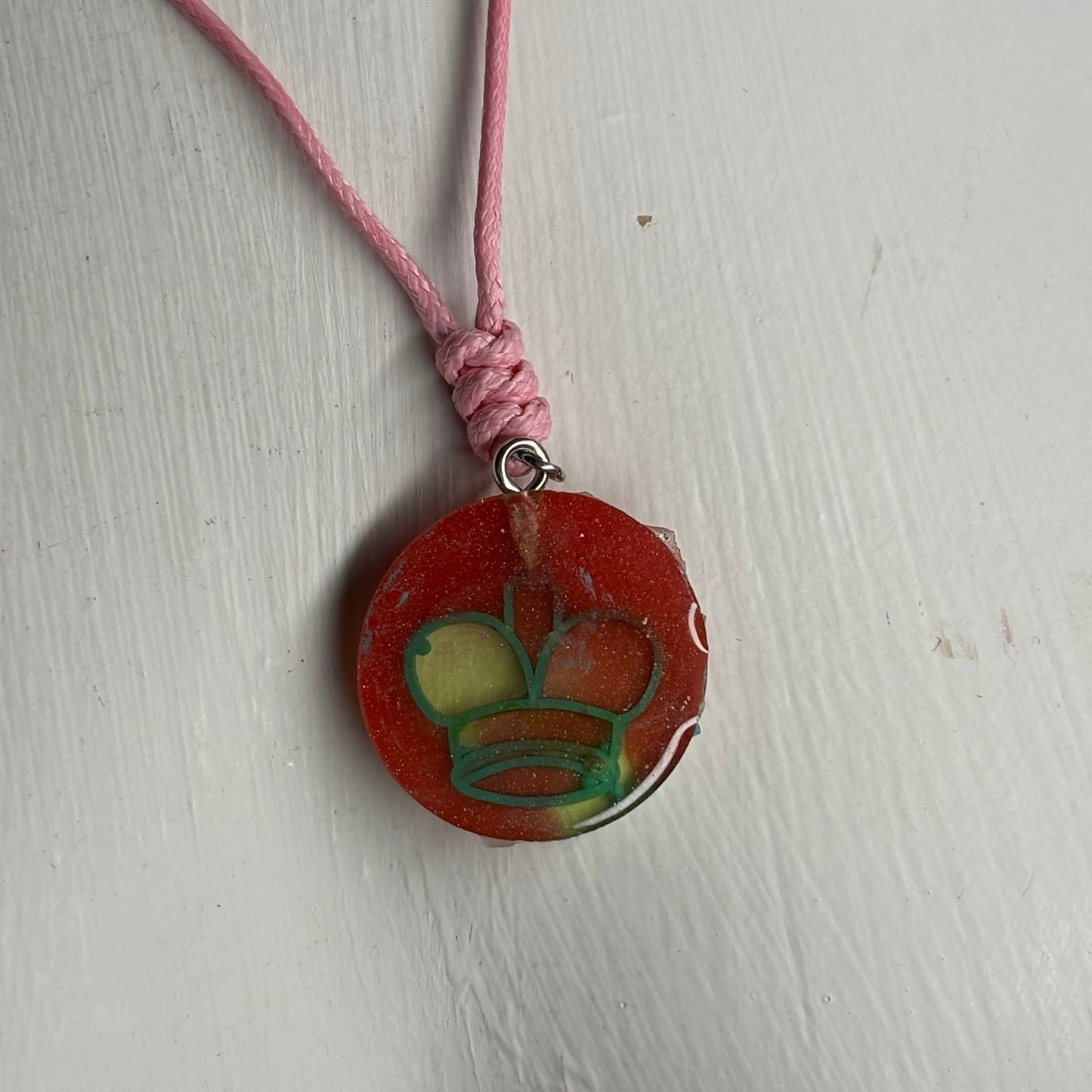 Vintage Retro King - Handmade Resin Chess Necklace