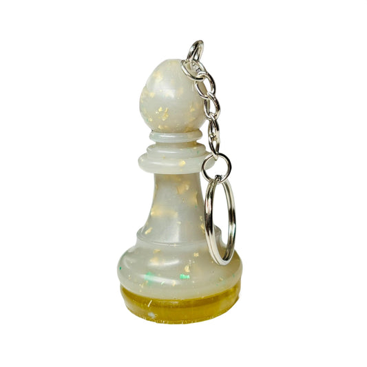 Iced Royal Bishop - Handmade Resin Keychain - Large Edition