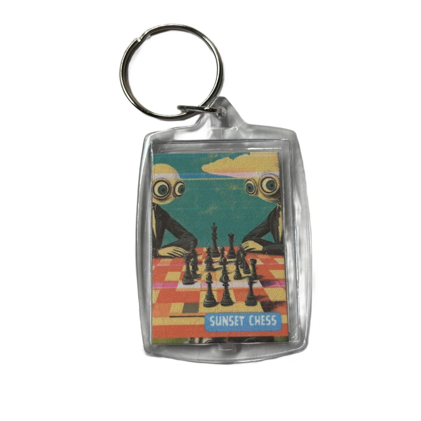 Egg Heads - Chess  Photo Keychain