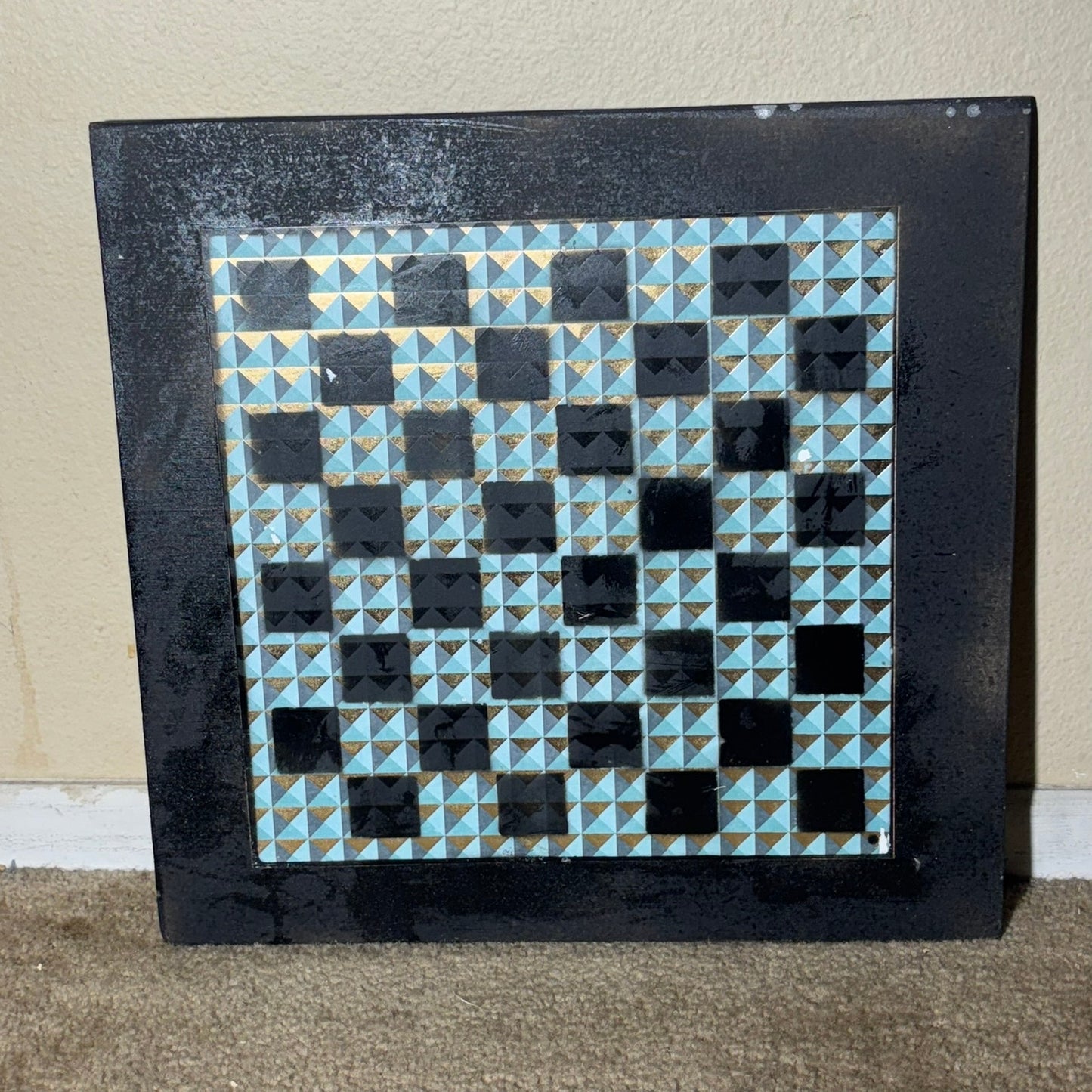 Simplistic Golden Green - Large Scrapbook Chess Board