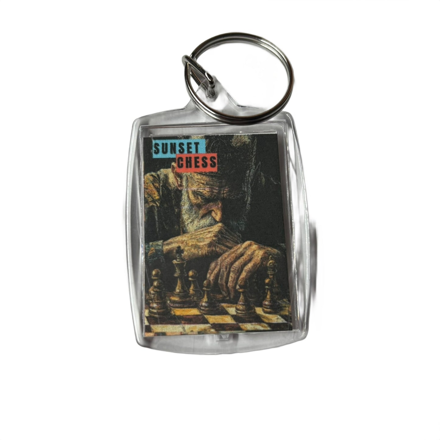 Thinkers Game - Chess  Photo Keychain