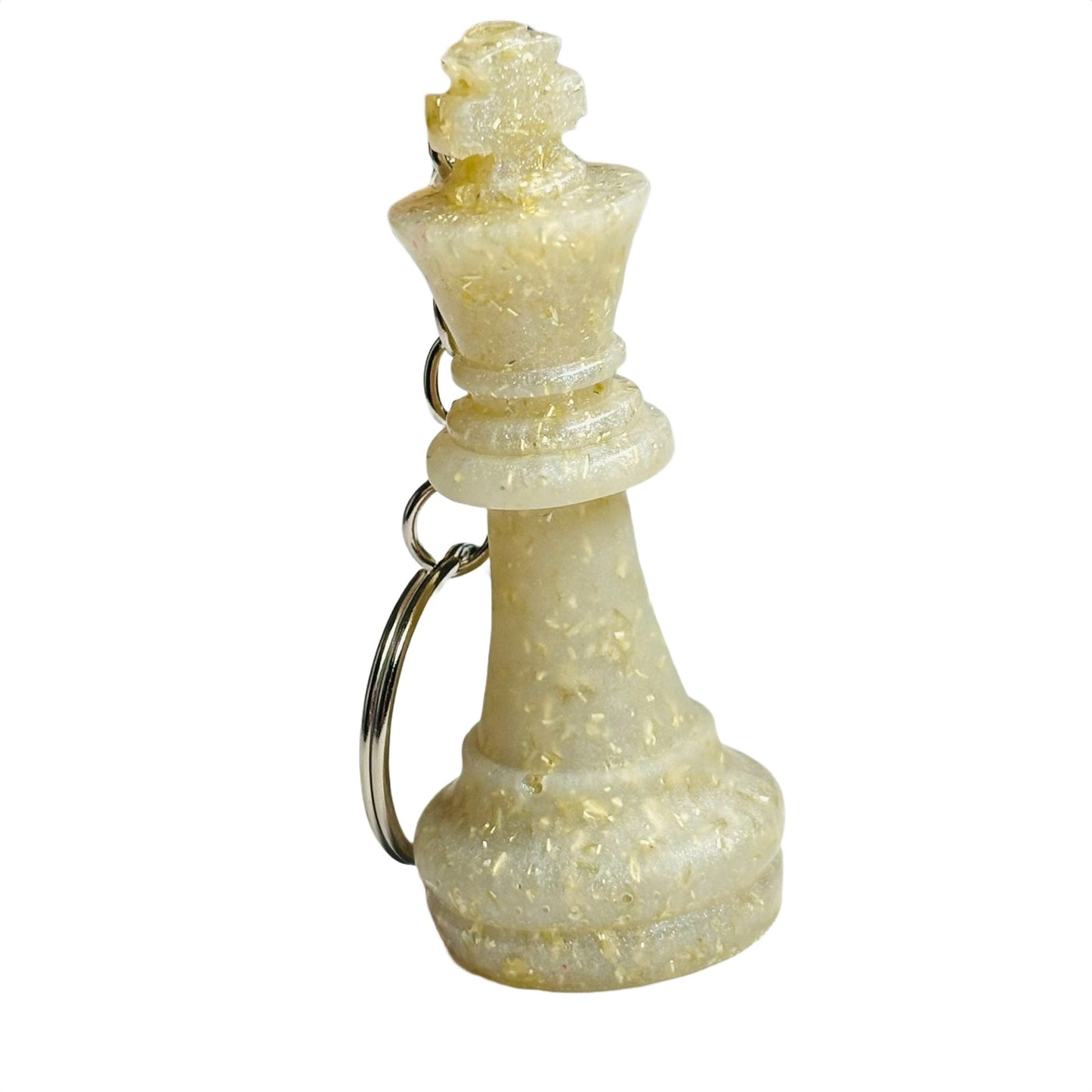 Crystal White - Handmade Resin Keychain