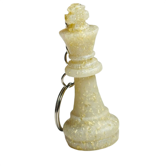 Crystal White - Handmade Resin Keychain