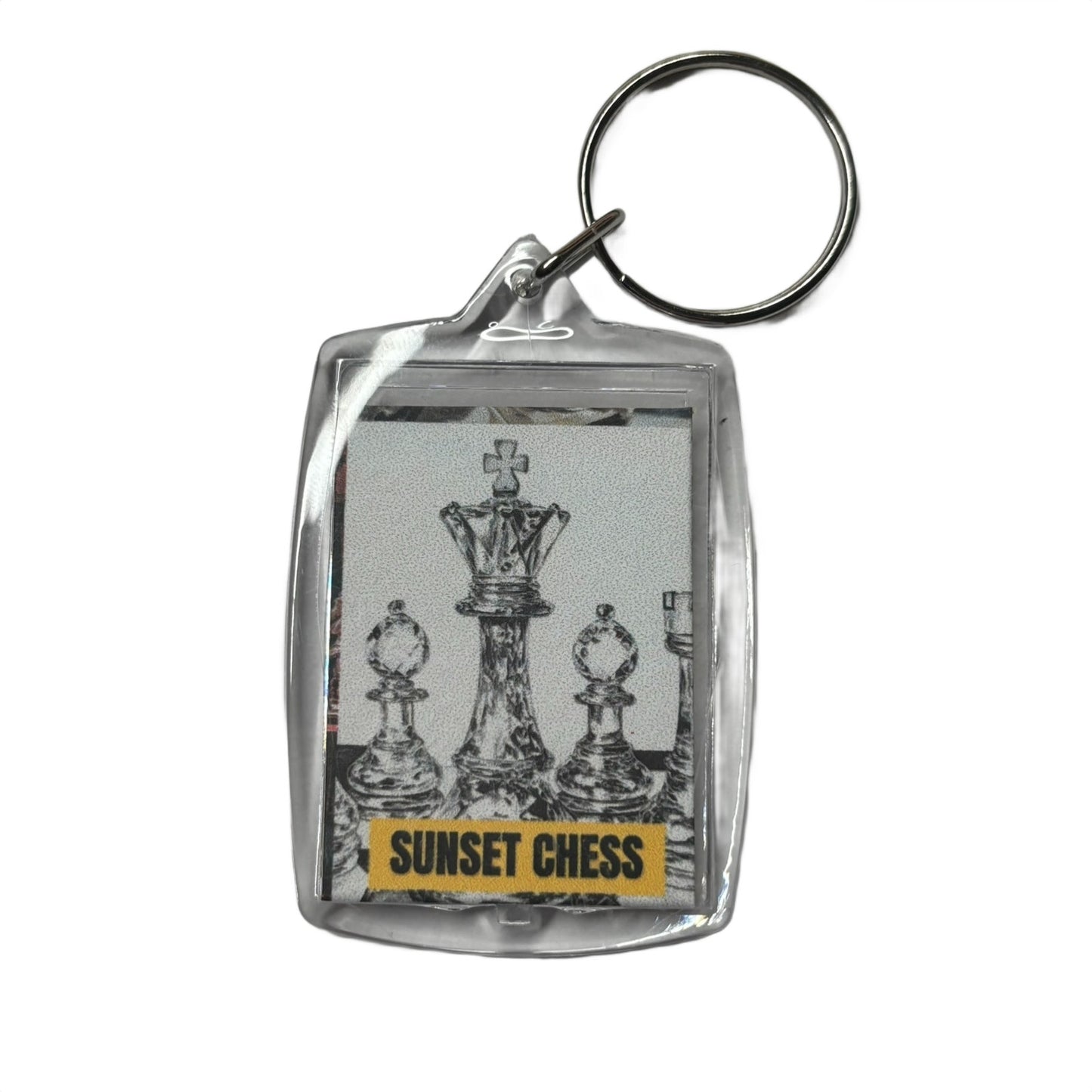 Crystal Clear - Chess  Photo Keychain