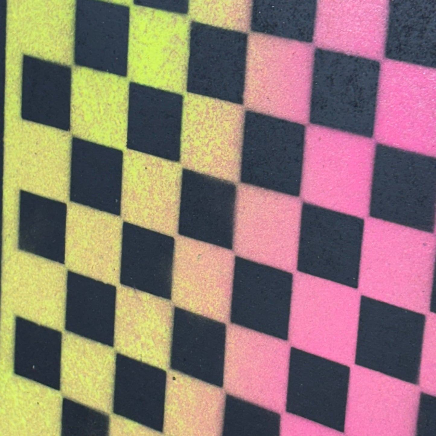 Lime Green Pink - Painted Chess Board