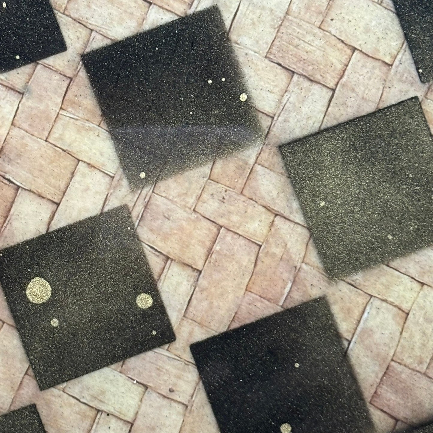 Vintage Basket - Resin Coated Chess Board