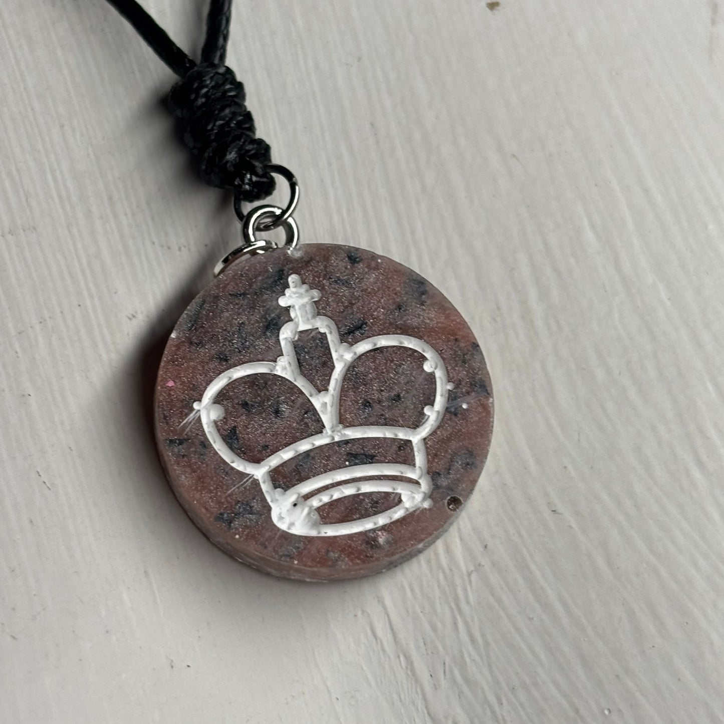 Luxury King - Handmade Resin Chess Necklace