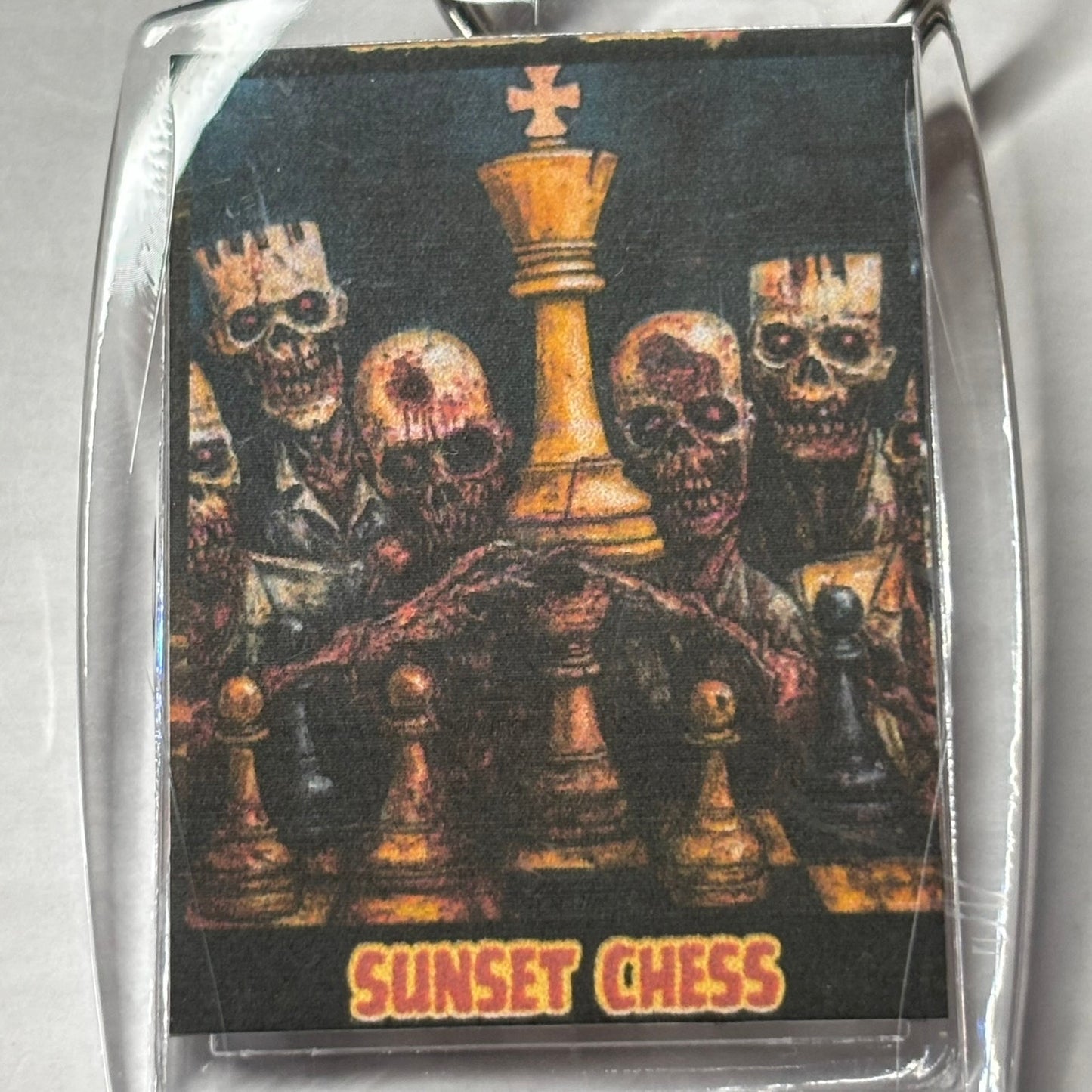 Behold The King - Chess  Photo Keychain