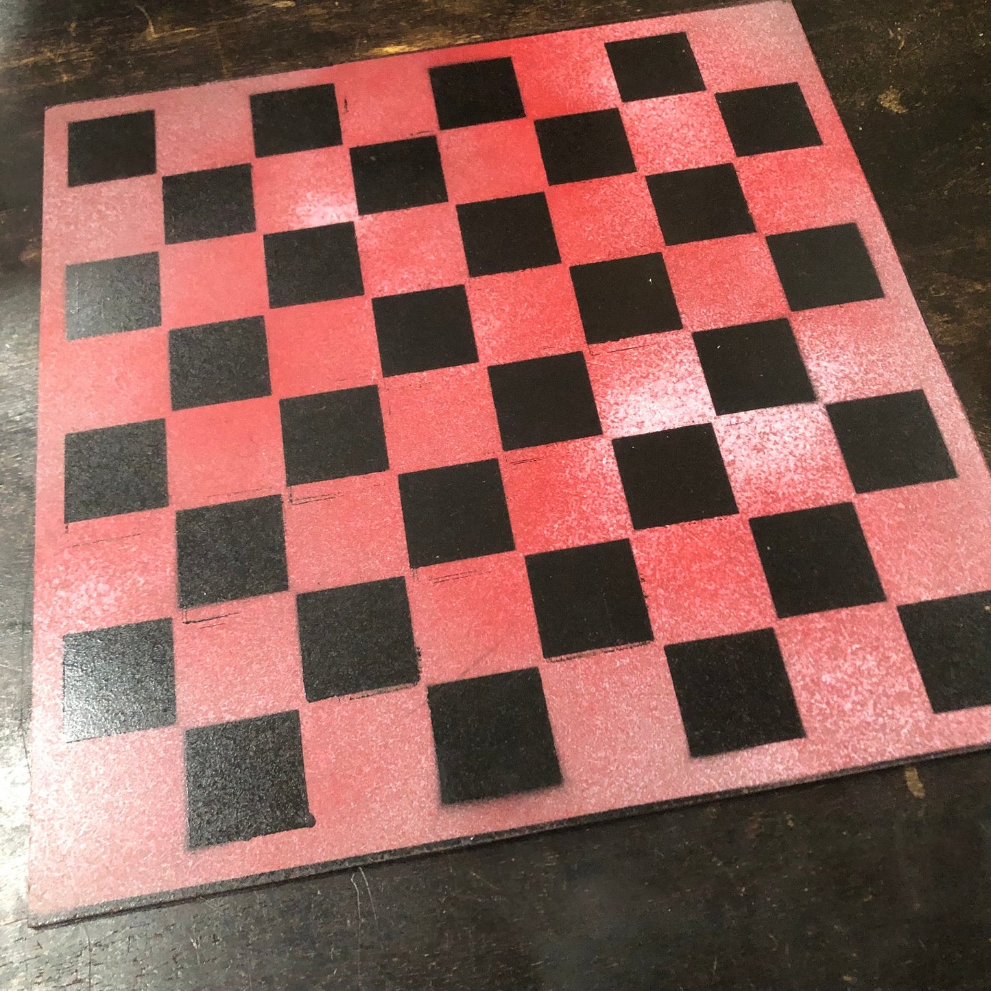 Slush Red - Painted Chess Set