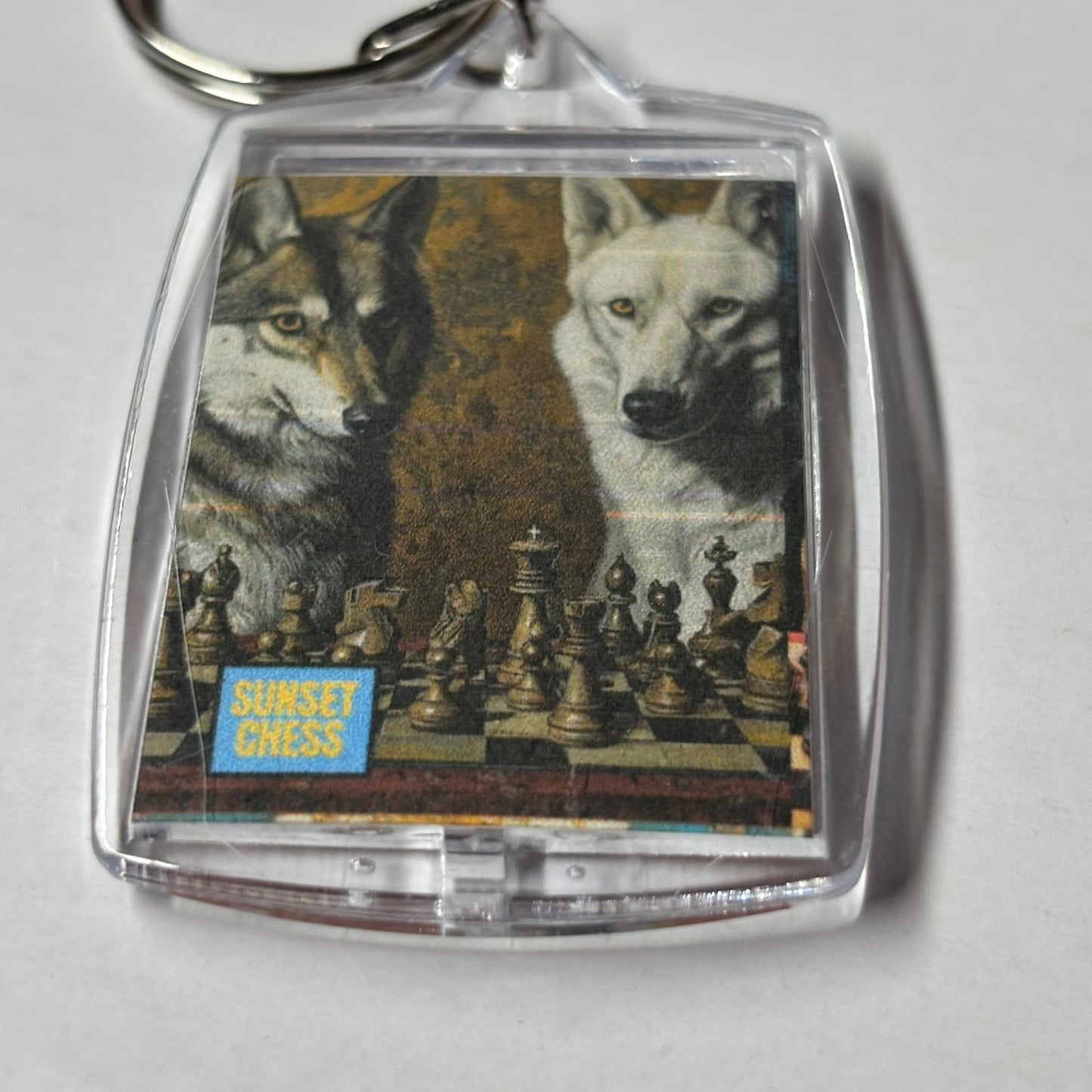 Wolves - Chess  Photo Keychain
