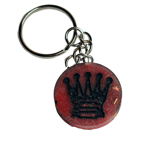 Strong Red Queen - Handmade Resin Keychain