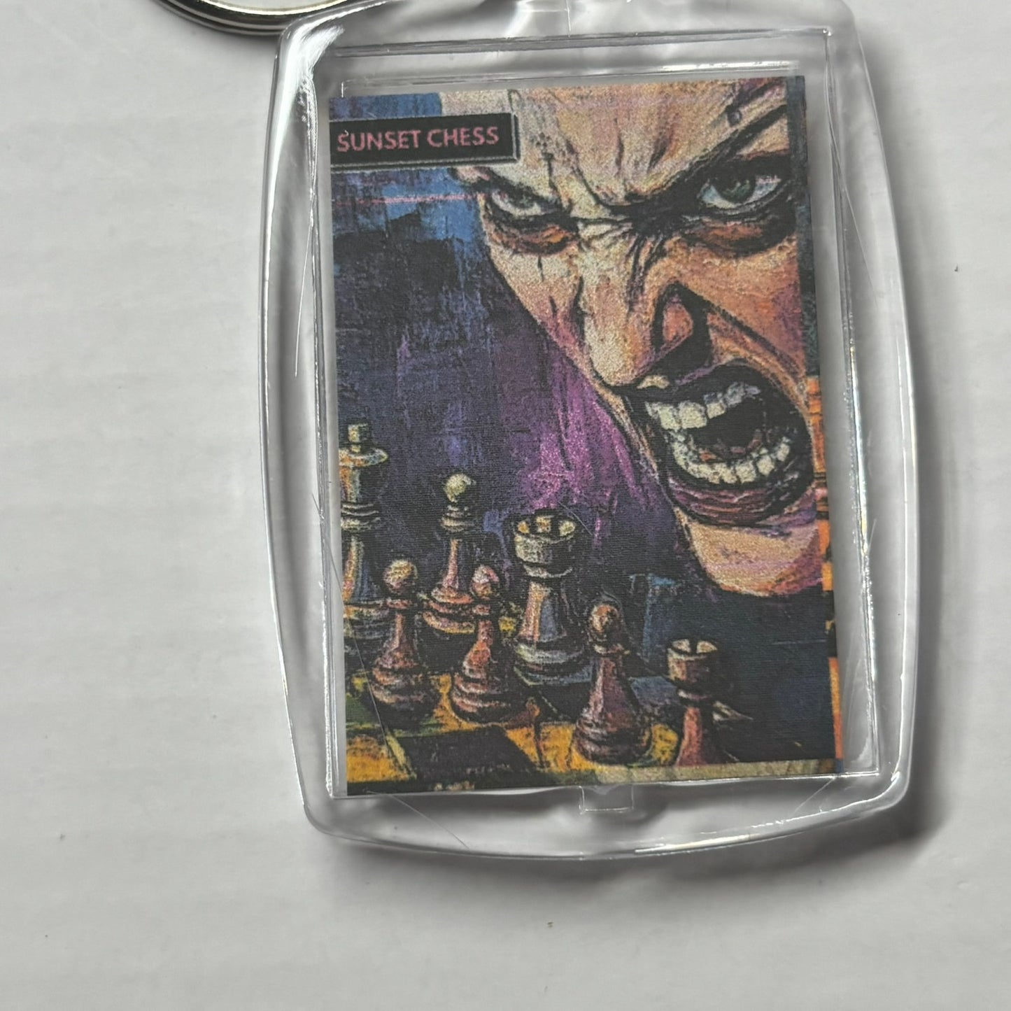 Enraged Queen - Chess  Photo Keychain