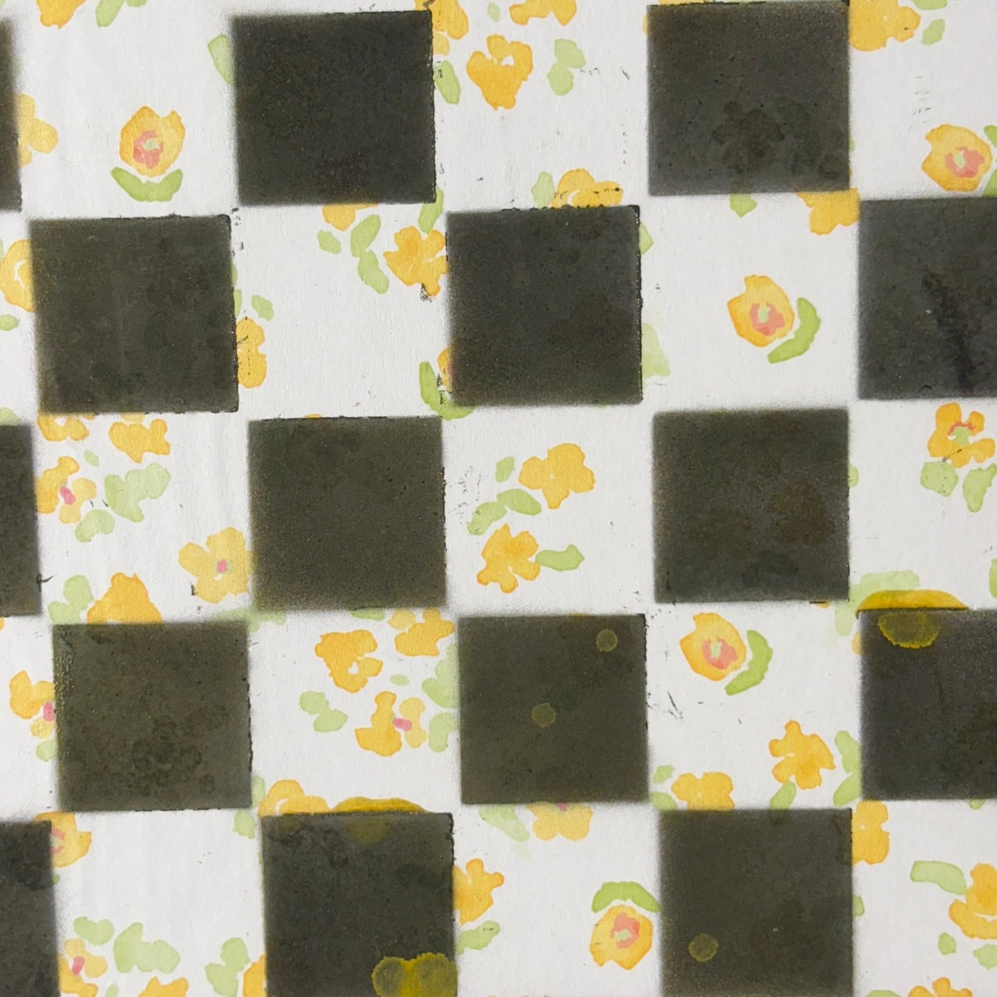Simple Yellow - Scrapbook Chess Board