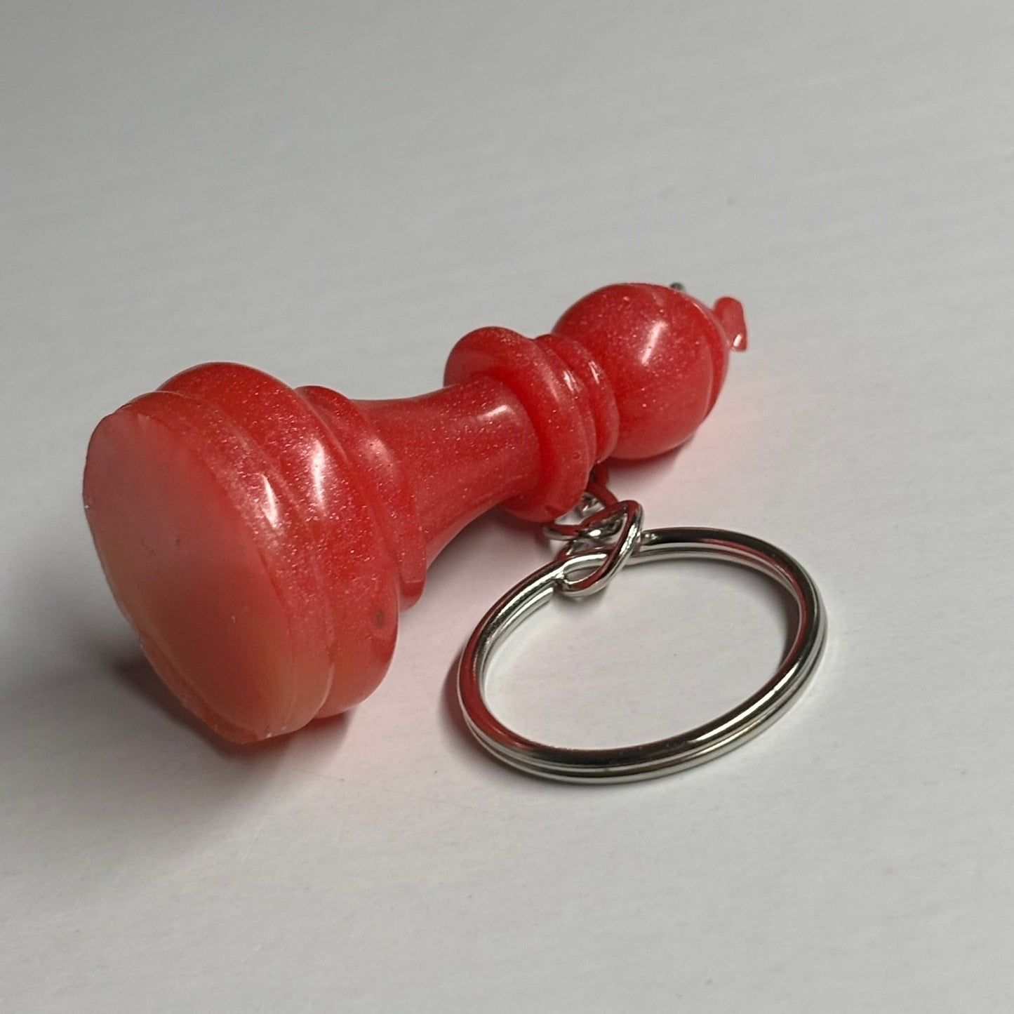 Fire Red - Handmade Resin Keychain