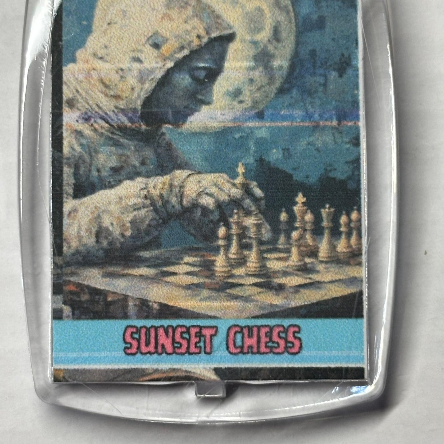 Moon Boy - Chess  Photo Keychain