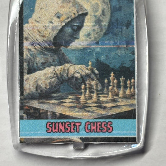 Moon Boy - Chess  Photo Keychain
