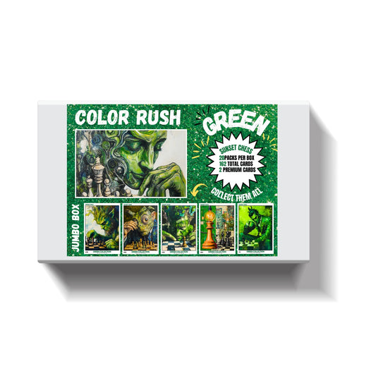 Green Color Rush - Jumbo Box Pack - Chess Trading Cards