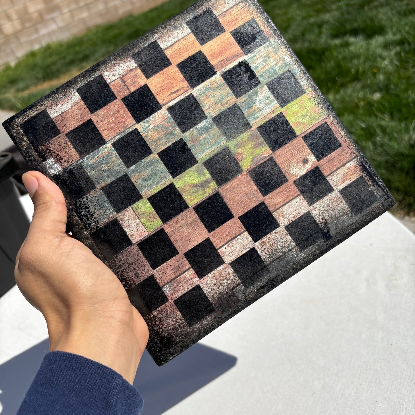Rustic Design - Scrapbook Chess Set
