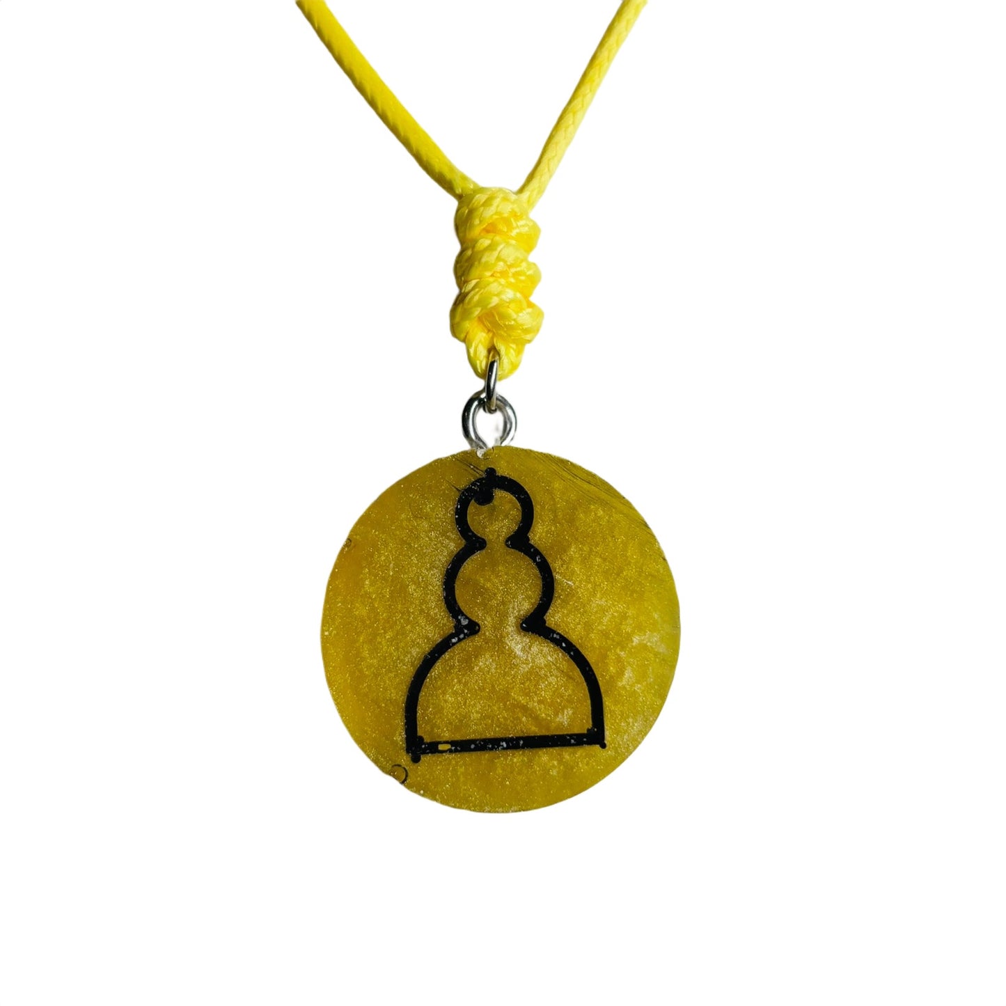 Banana Yellow Pawn - Handmade Resin Chess Necklace