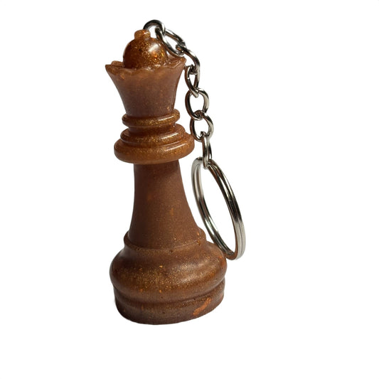 Simple Brown Queen - Handmade Resin Keychain