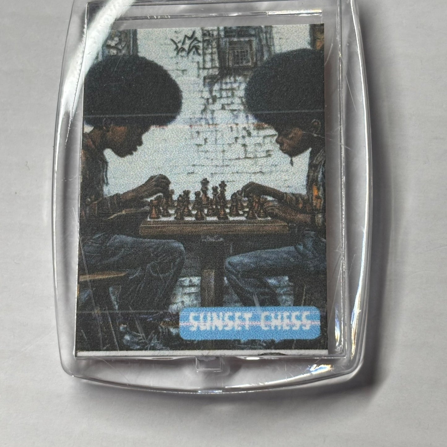 Afro Work - Chess  Photo Keychain