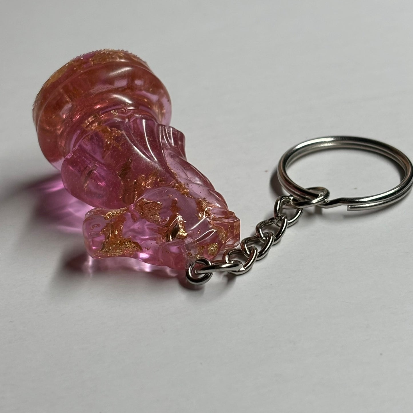 Fabulous Pink Knight - Handmade Resin Keychain