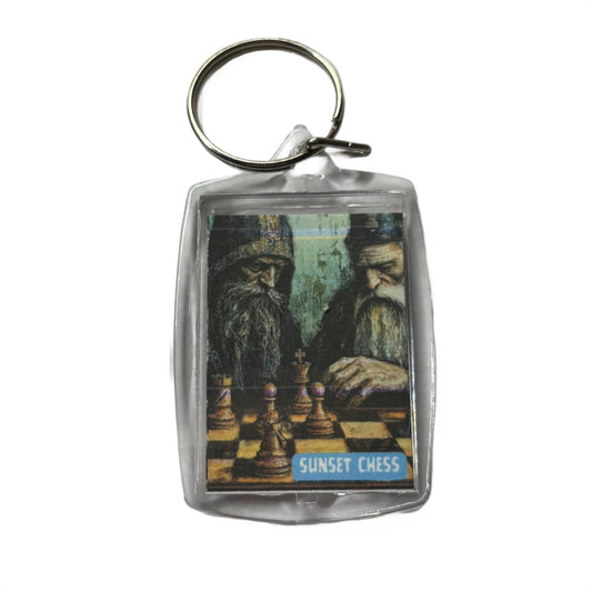 The Old Cast - Chess  Photo Keychain